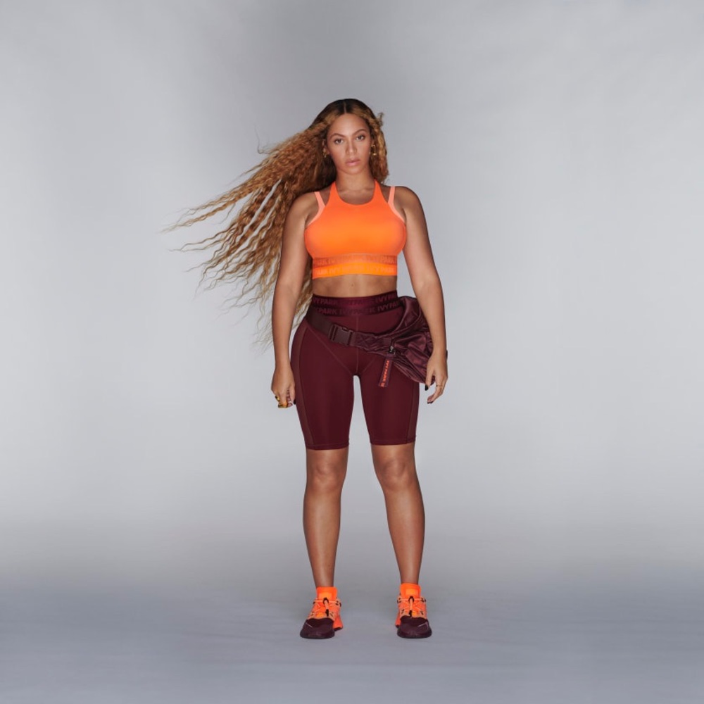 Ivy Park Adidas Halter Bra Solar Orange NWT Large